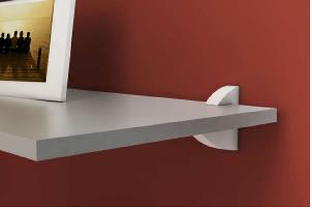 Prateleira Practice com Suporte 80x10cm Branca Casa&Ideia