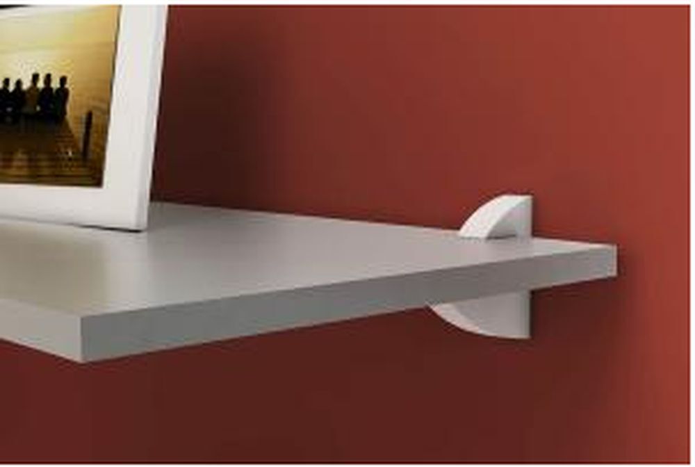 Prateleira Casa&Ideia Practice com Suporte 100x10cm Branca