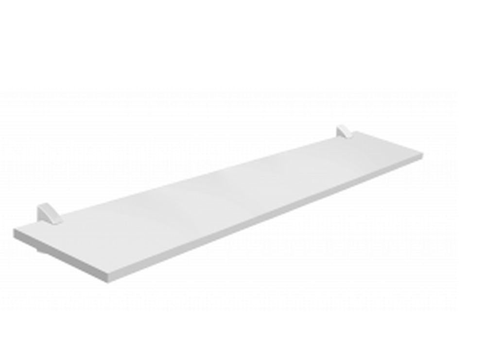 Prateleira Casa&Ideia Practice com Suporte 100x25cm Branca