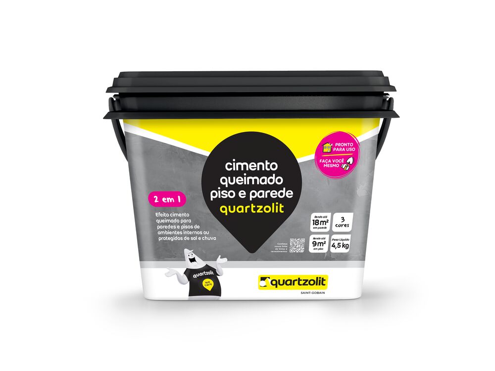 Cimento Queimado 4,5KG Cinza Quartzolit