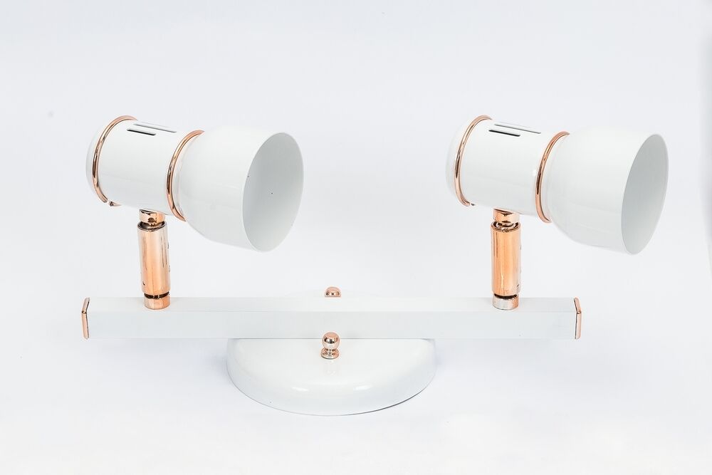 Trilho New 2 Lâmpadas 80W Rose/Branco Dital