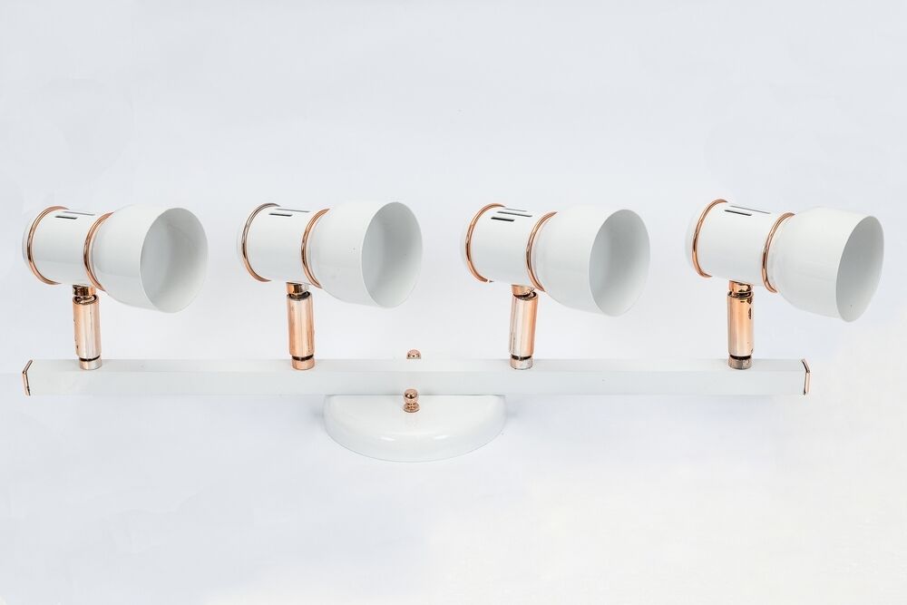 Trilho New 4 Lâmpadas 40W Rose/Branco Dital