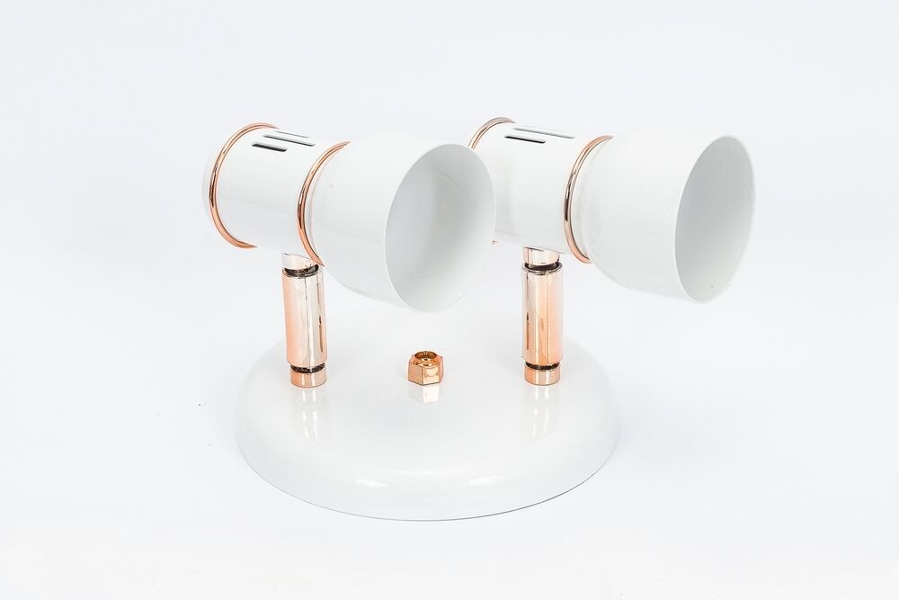 Spot Dital 2 Lâmpadas New 40W Rose/Branco