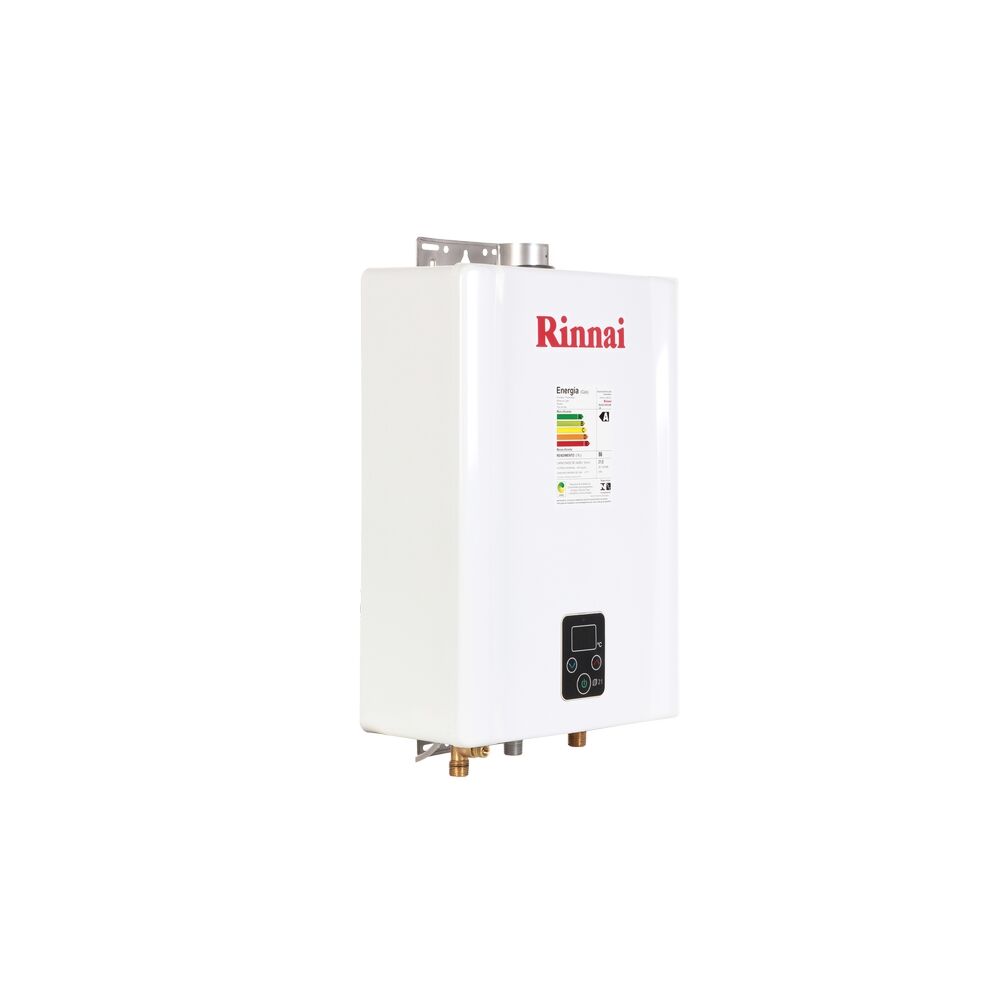 Aquecedor de Água a Gás GLP Digital 21L/min Branco Rinnai