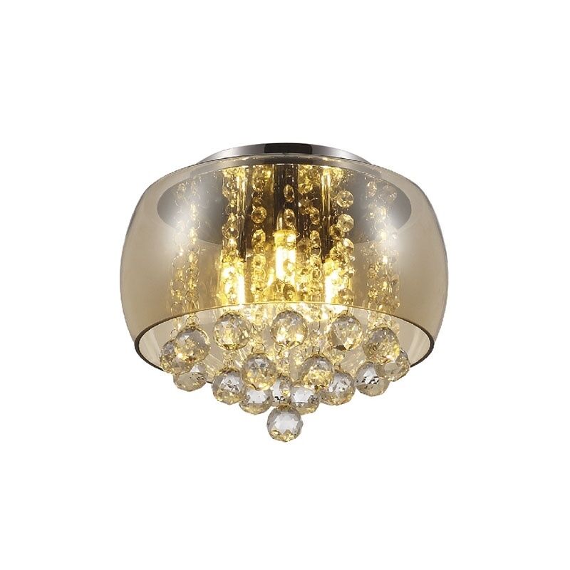 Pendente  5 Lâmpadas Cristal Magnum 35 G9 Âmbar Blumenau