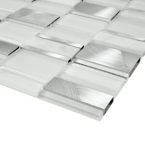 Pastilha de Inox/Vidro Petrus 29,4x29,8 Glass Mosaic