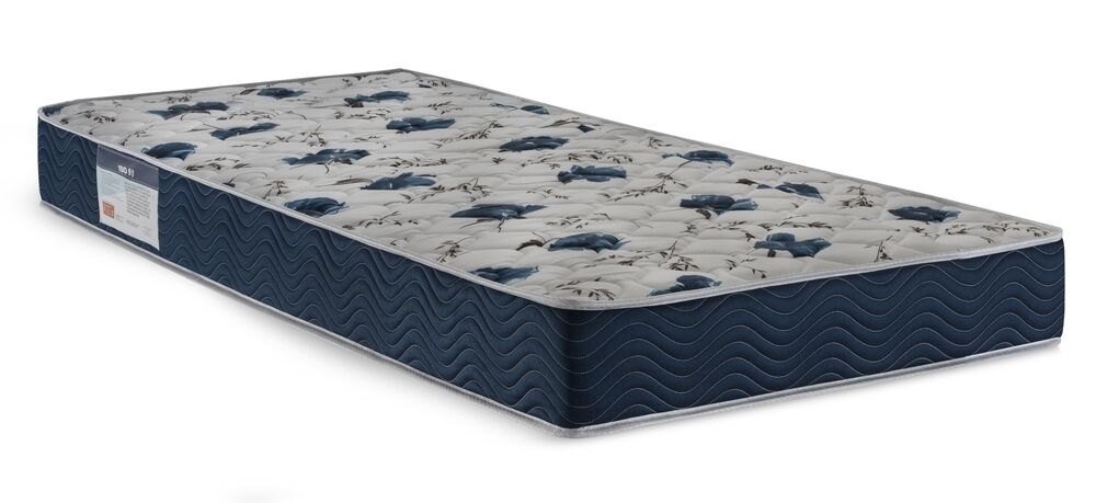 Colchão Ortobom ISO 6.0 D28 Solteiro 78x188cm Azul/Branco