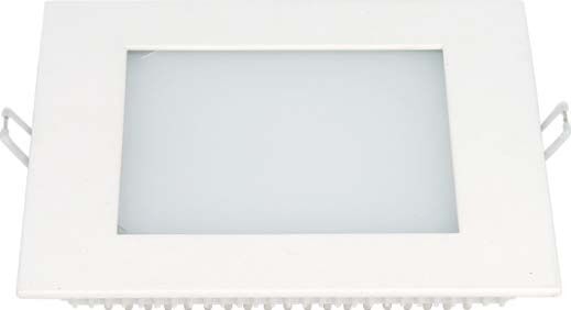 Painel LED 6W Lux 12cm Quadrado 3000k Embutir Luz Amarela Taschibra