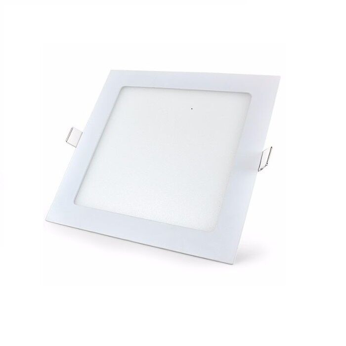 Painel LED Embutir Lux 24W 3000K 29,2cm Quadrado Autovolt Luz Amarela Taschibra