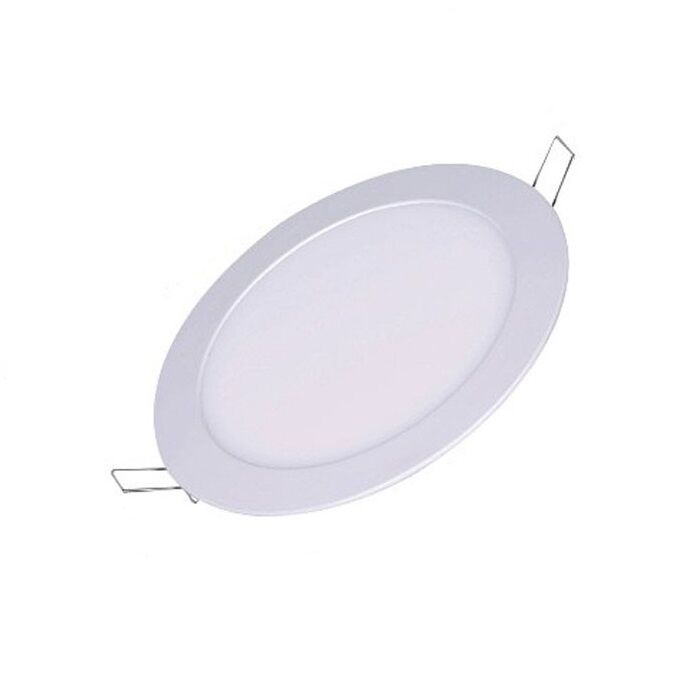Painel LED Embutir Lux 24W 3000K 30cm Redondo Autovolt Luz Amarela Taschibra