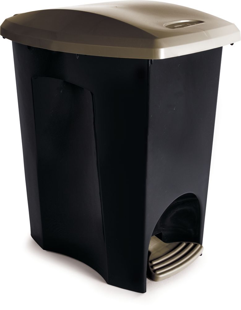 Lixeira de Plástico Plasútil Ecoblack com Pedal 7L