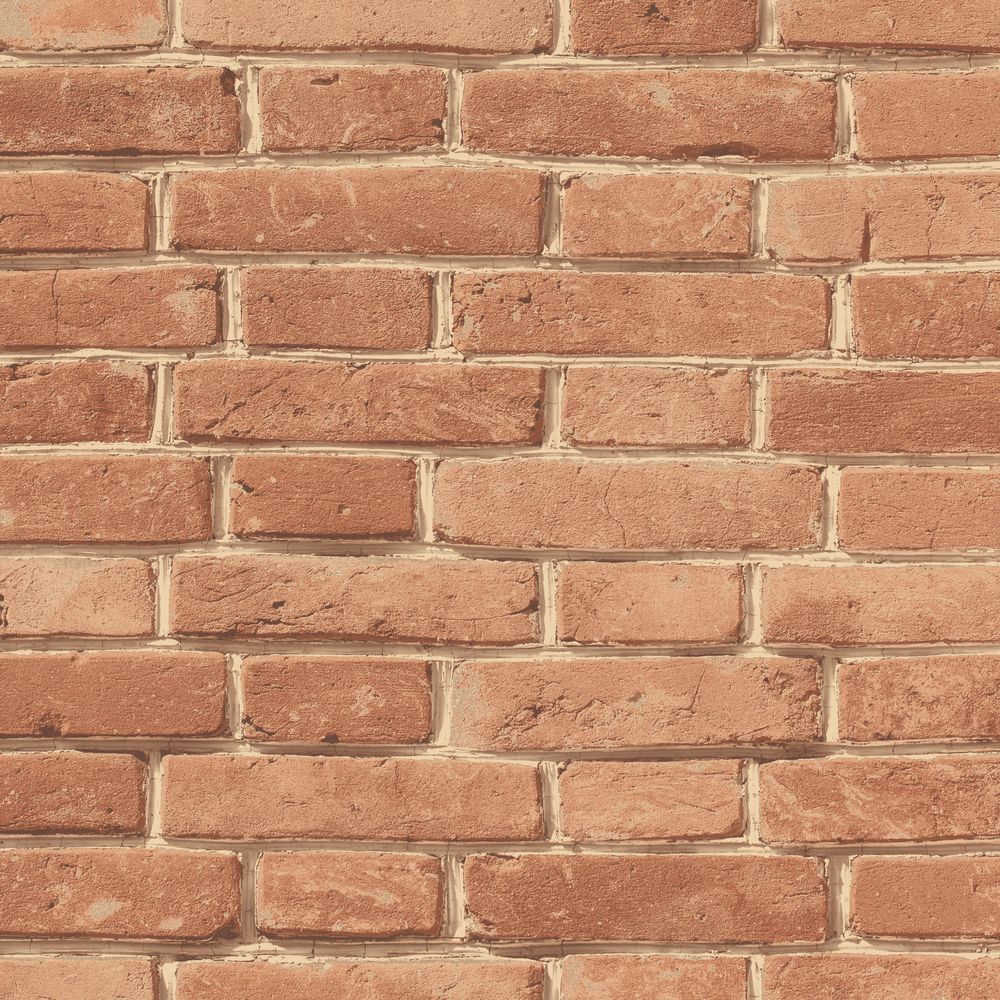 Papel de Parede Tijolos Marrom e 52x950 m