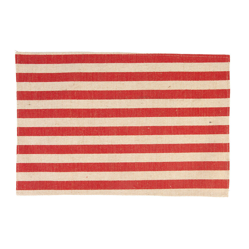Lugar Americano Sunset Listrado 45x30 Vermelho Casa&Ideia