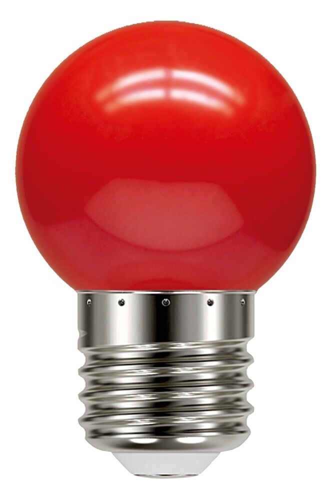 Lâmpada LED Bolinha Taschibra TBL 05 E27 1W Vermelho