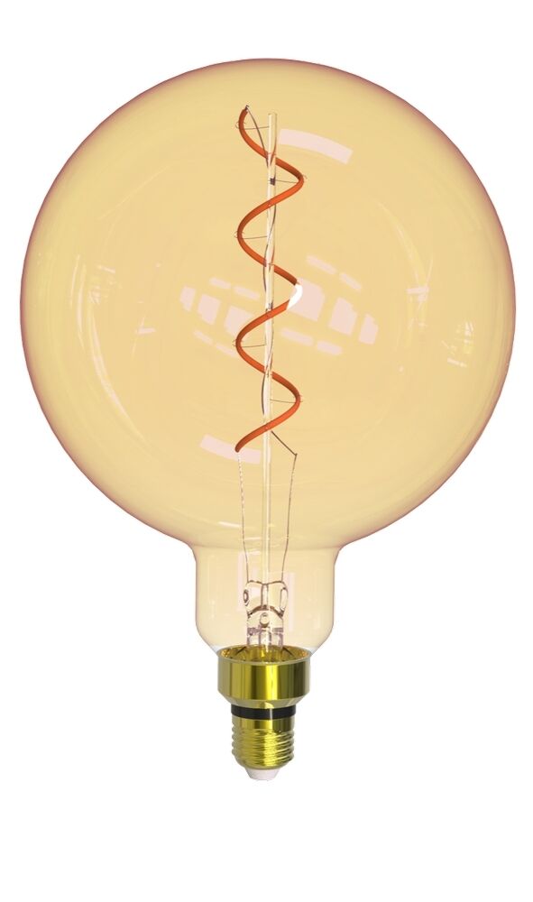 Lâmpada LED Filamento Taschibra Giant 4W E27 Globo Ambar