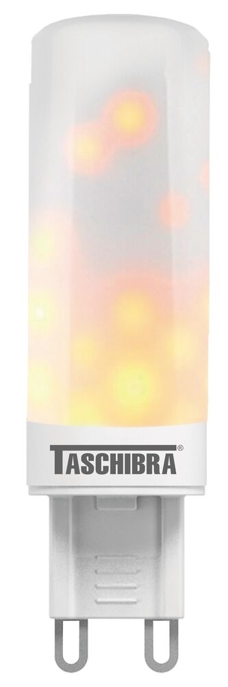 Lâmpada LED Taschibra Flamejante 1W Ambar