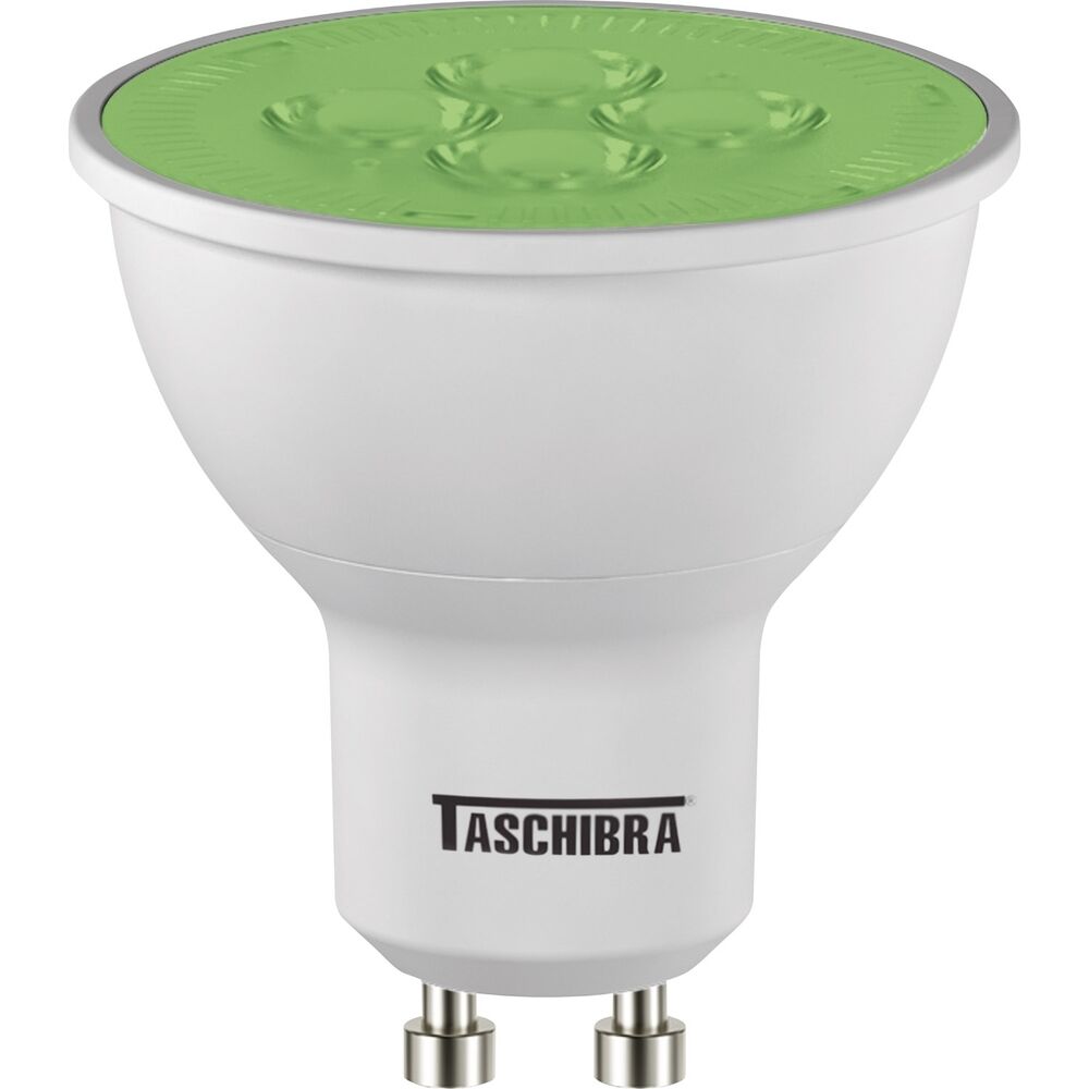 Lâmpada LED Bulbo Taschibra TDL RGB 5W GU10 com Controle