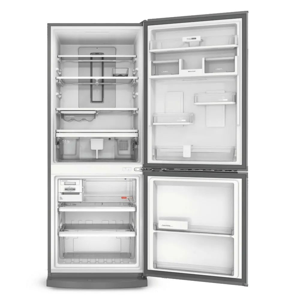Geladeira BRE57AKBNA Frost Free 443L Inox Brastemp