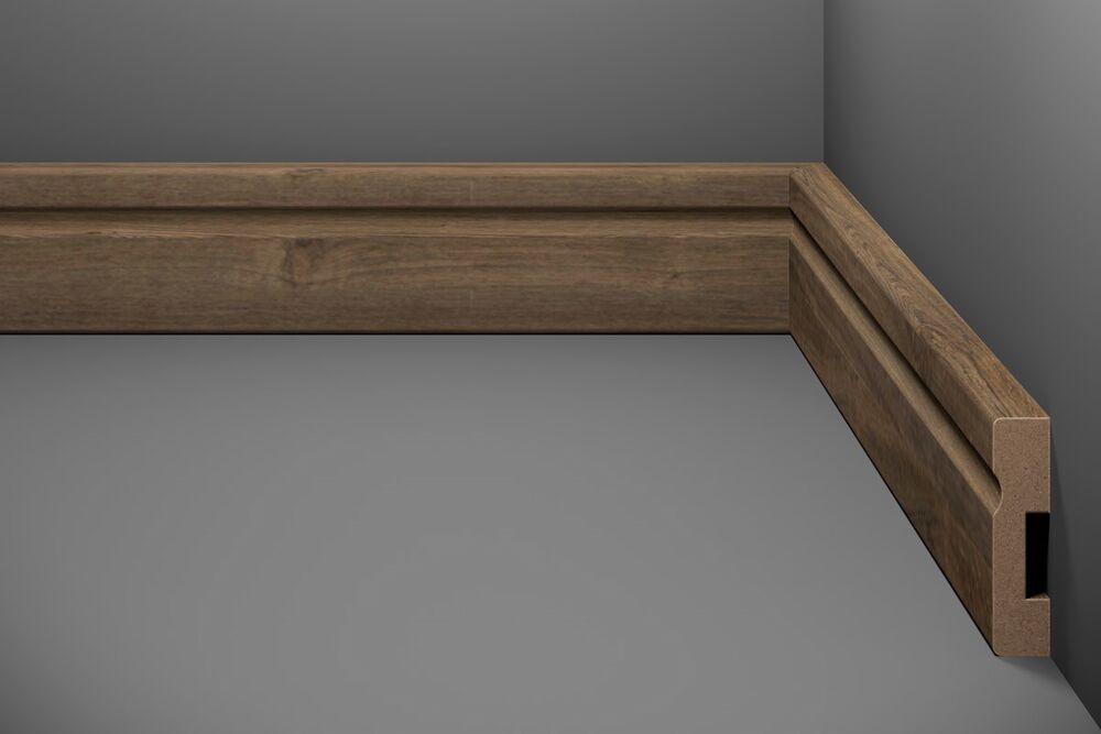 Rodapé MDF Estilo Padrão 22 7x240 Eucafloor