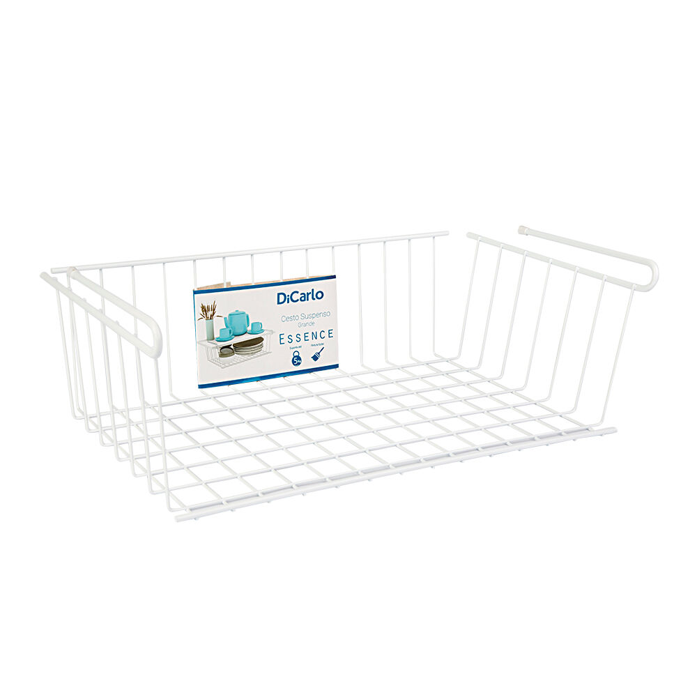 Cesto Suspenso Dicarlo Móveis Essence 46cm Branco