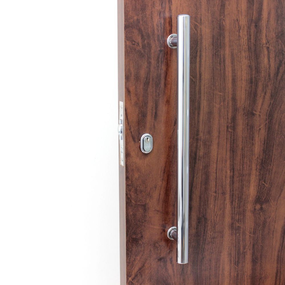 Puxador Geris Tubular Inox Polido 400mm