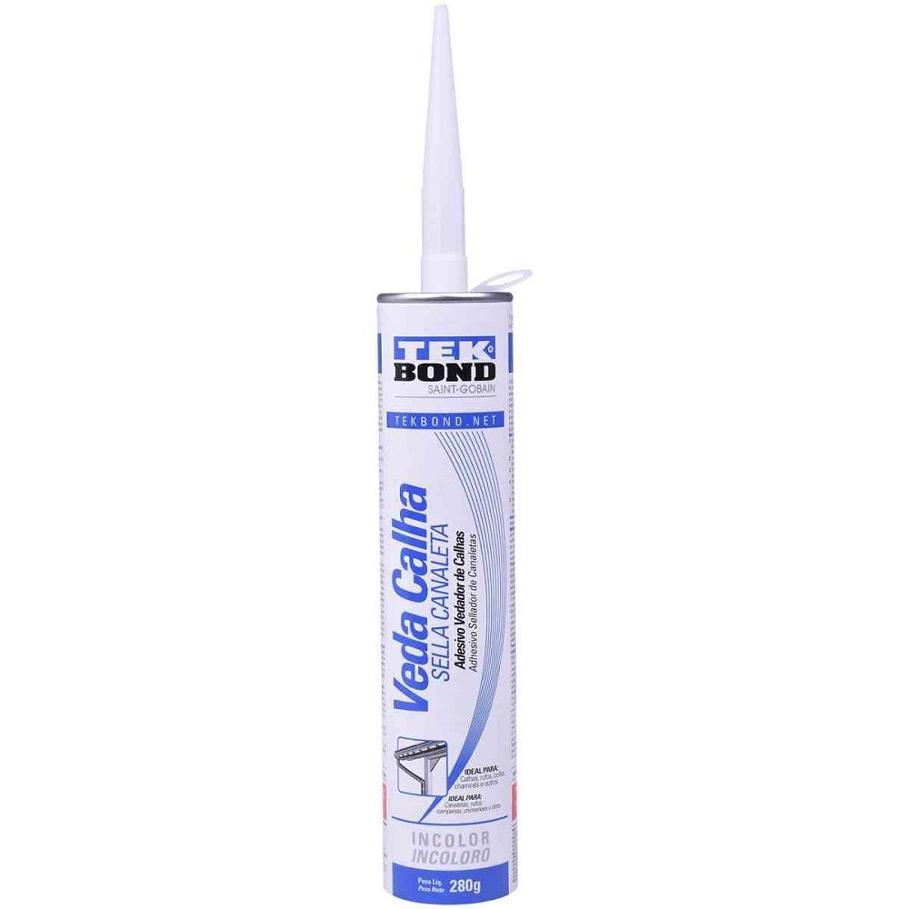 Adesivo Linha Veda Calha 280g Incolor Tekbond