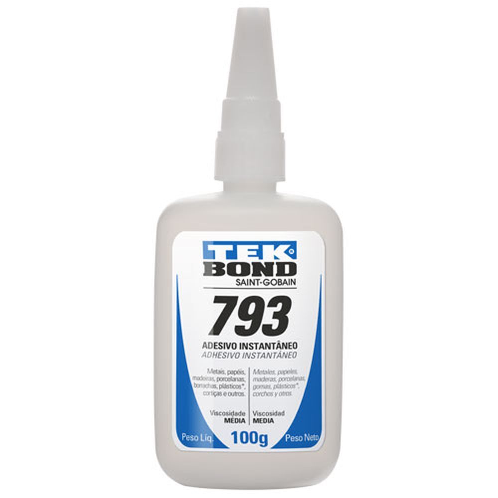 Adesivo Instantâneo 793 6x4x14.5cm 100g Tekbond