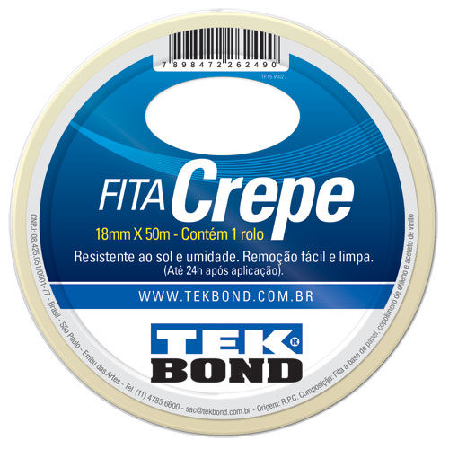 Fita Crepe Tekbond 1,8cmx50m