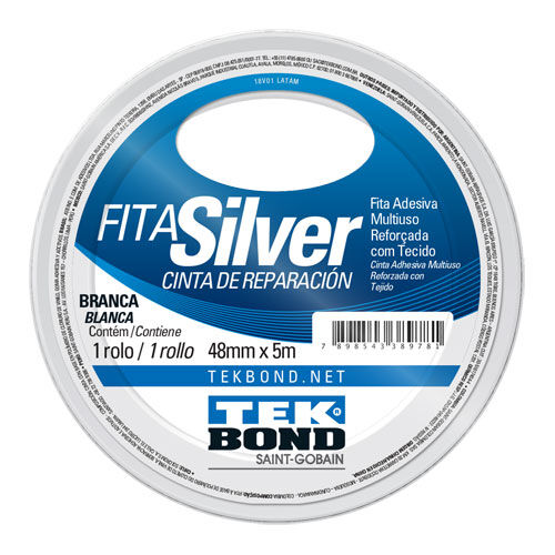 Fita Silver Tape Tekbond Branca 4,8cmx5m