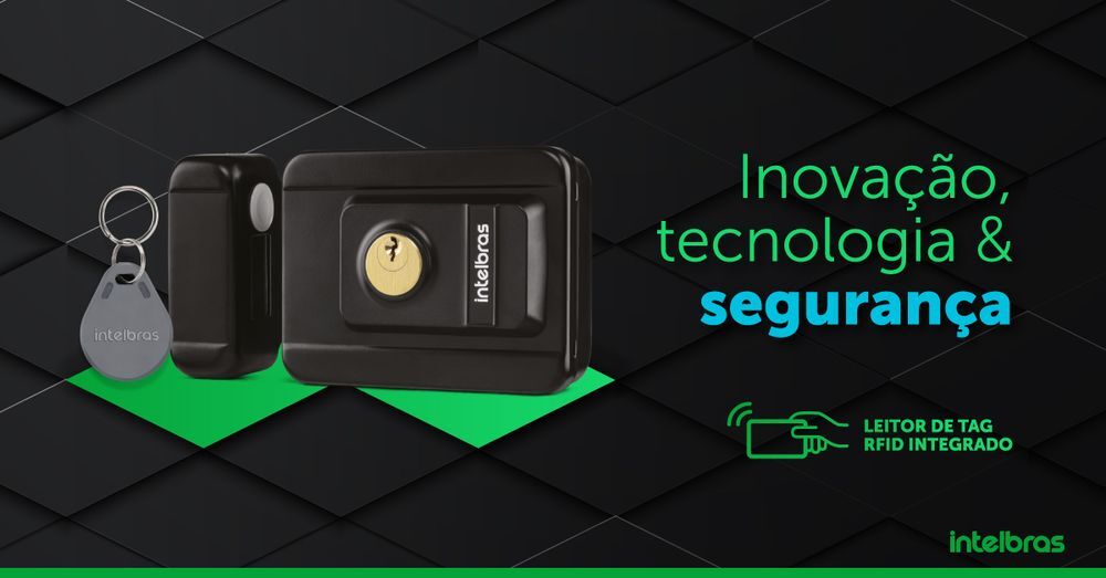 Fechadura Elétrica Ajustável com Tag FX 3000 Intelbras