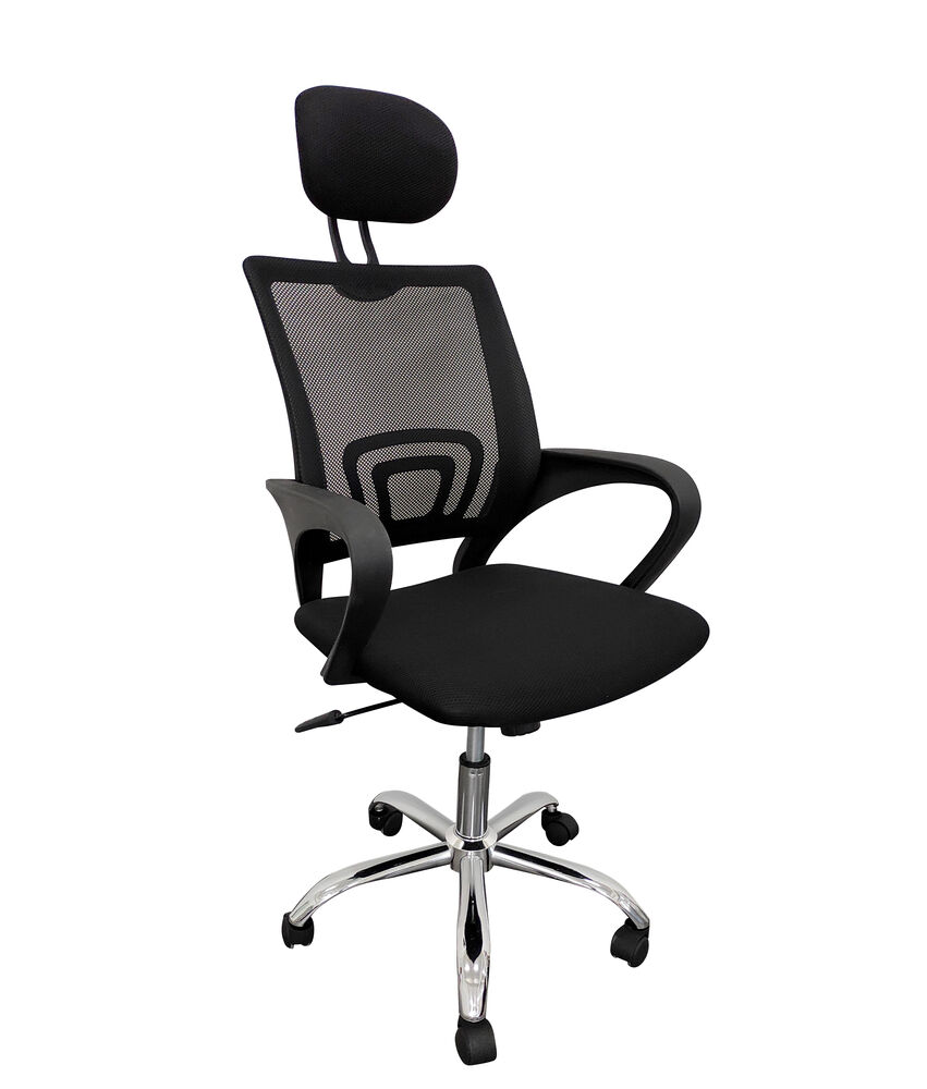 Cadeira Mesh Comfort com Rodizios Preto Diagonal