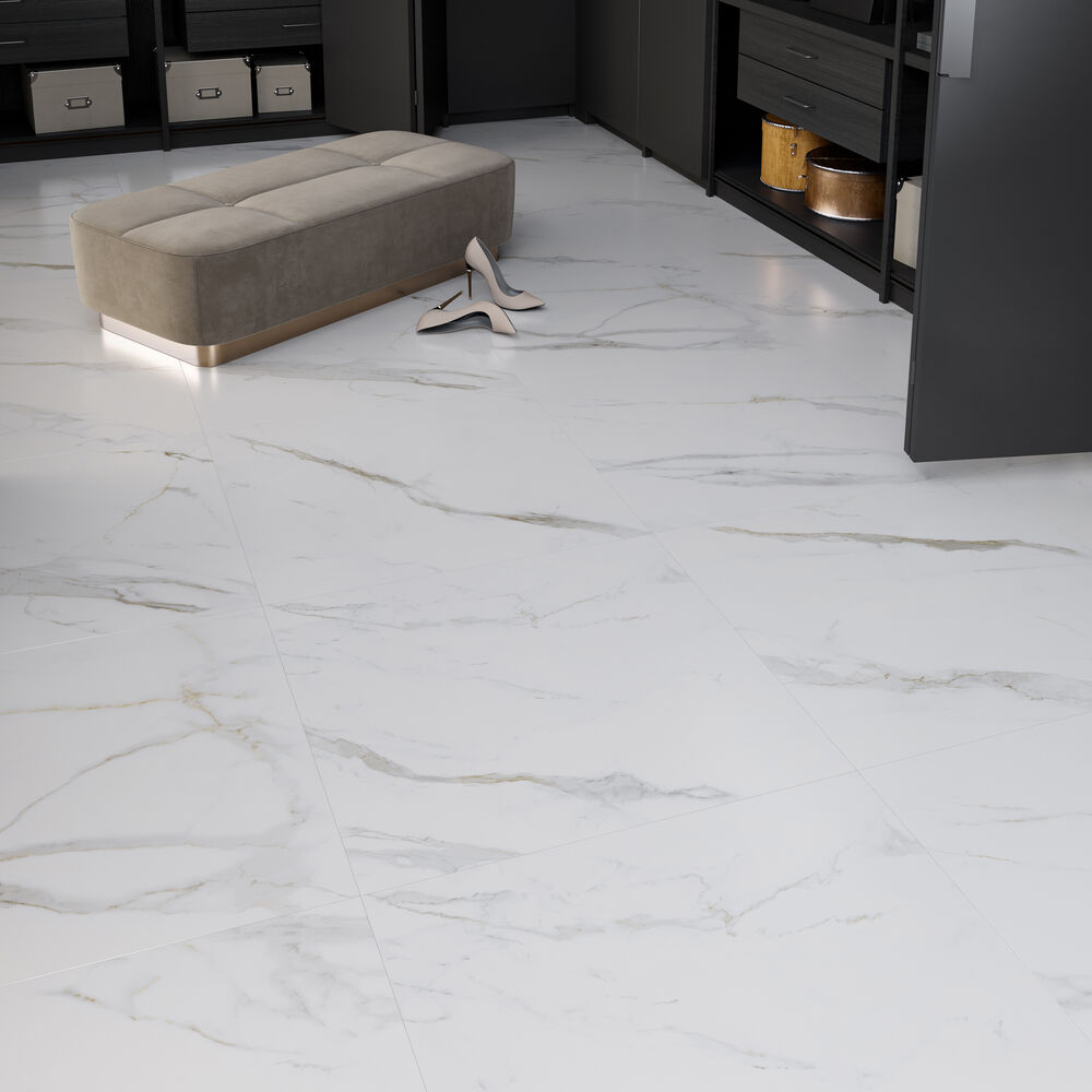 Porcelanato Calacata Altissimo 90x90 Retificado Biancogres