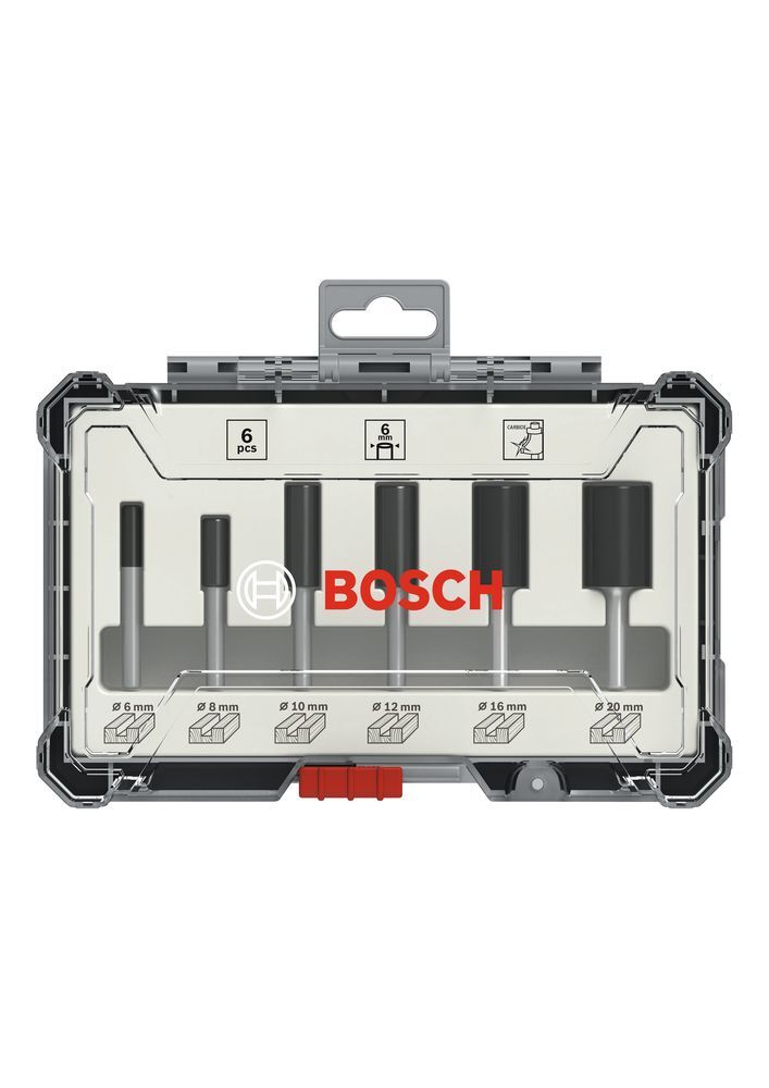 Kit Fresas Bosch 6mm 6 Peças