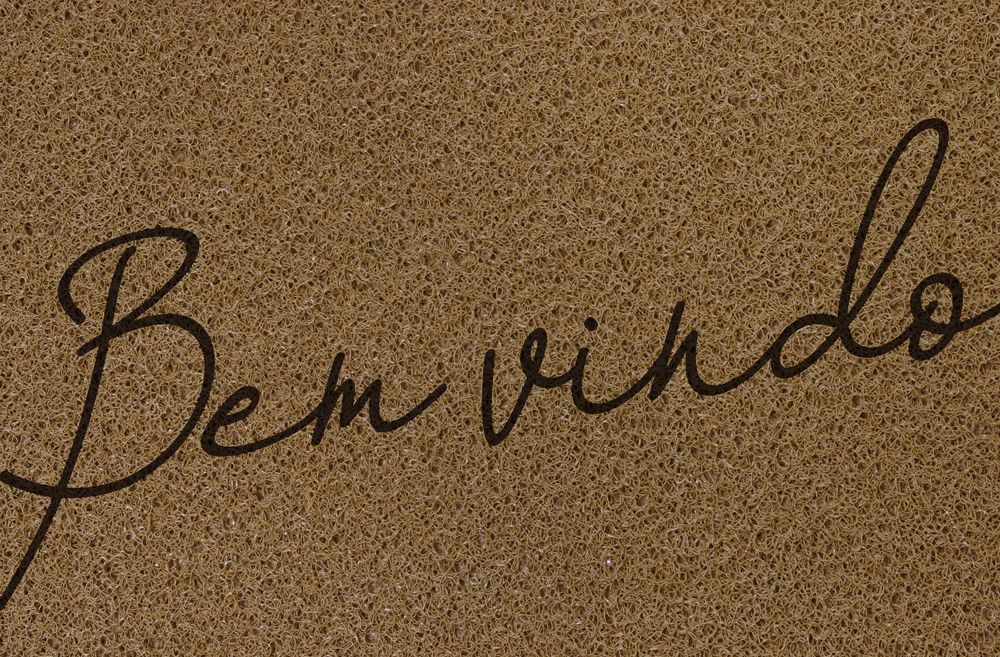 Capacho 40x60cm Light Bem Vindo Fendi Kapazi