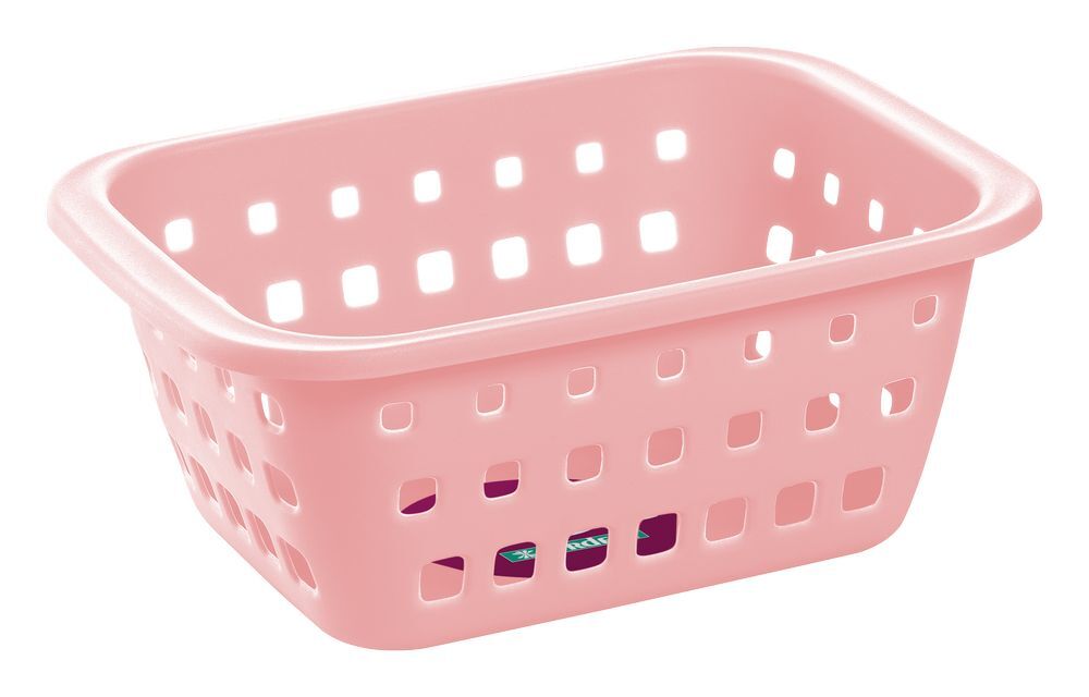 Cesto Plástico Log Rosé 14L 29,3x42,7x17,5cm