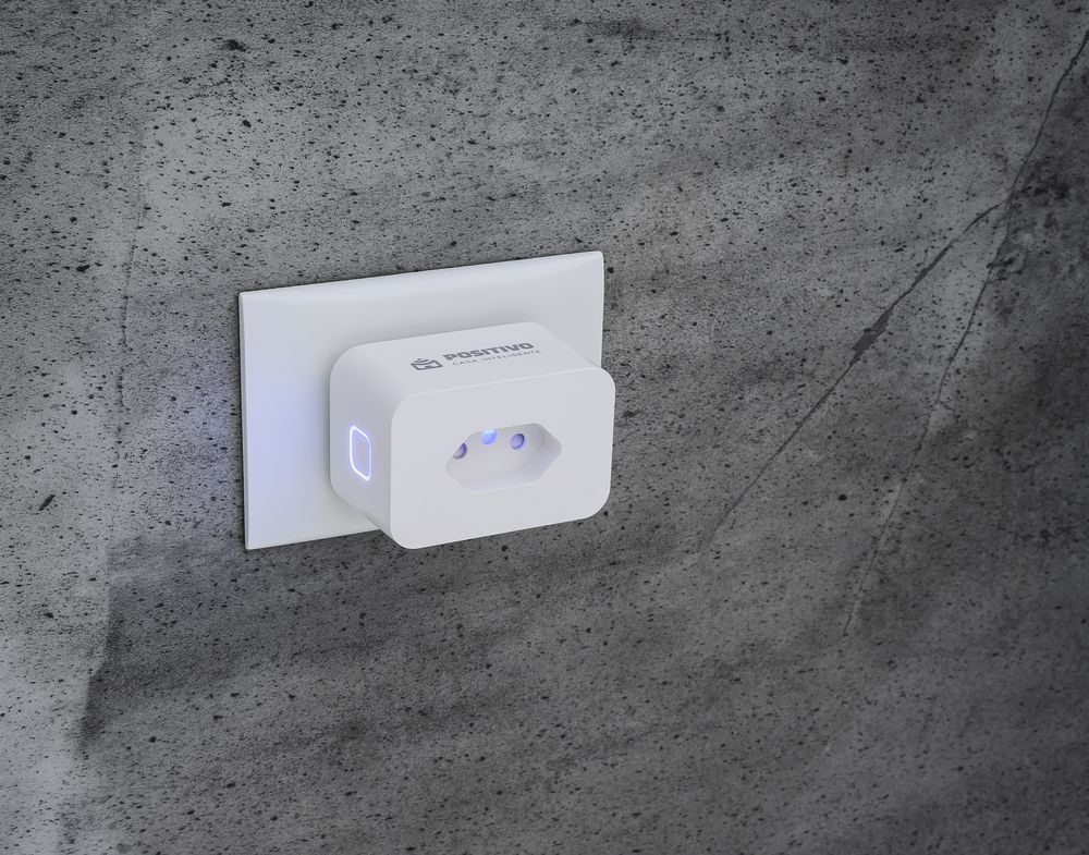 Smart Plug Wi-Fi Branco Positivo