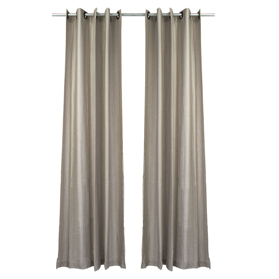 Cortina 2,6x2,3m Veneza Duo Nude com Ilhós Diagonal