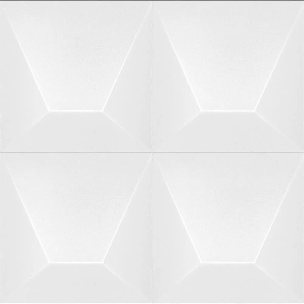 Revestimento Parede Block White Retificado Acetinado 15,4x15,4 Roca