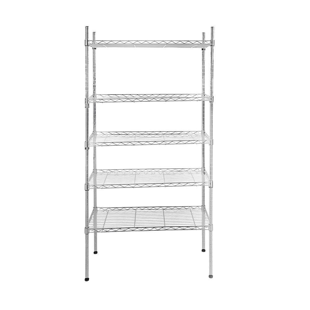 Estante Supreme 75x35x150cm Cromado Casa&Ideia