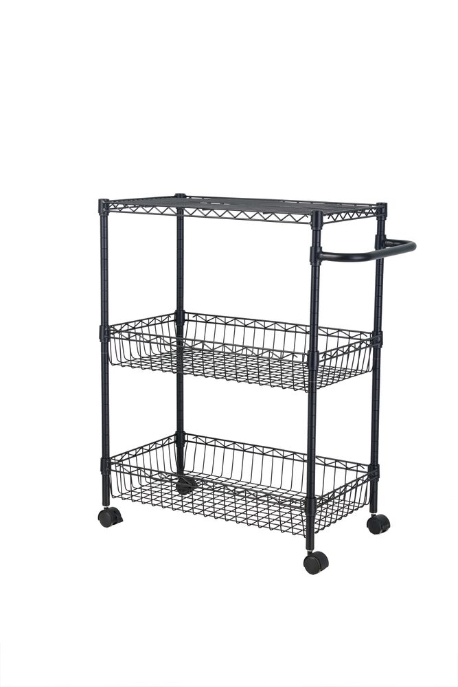 Carrinho Multiuso Supreme Preto Casa&Ideia