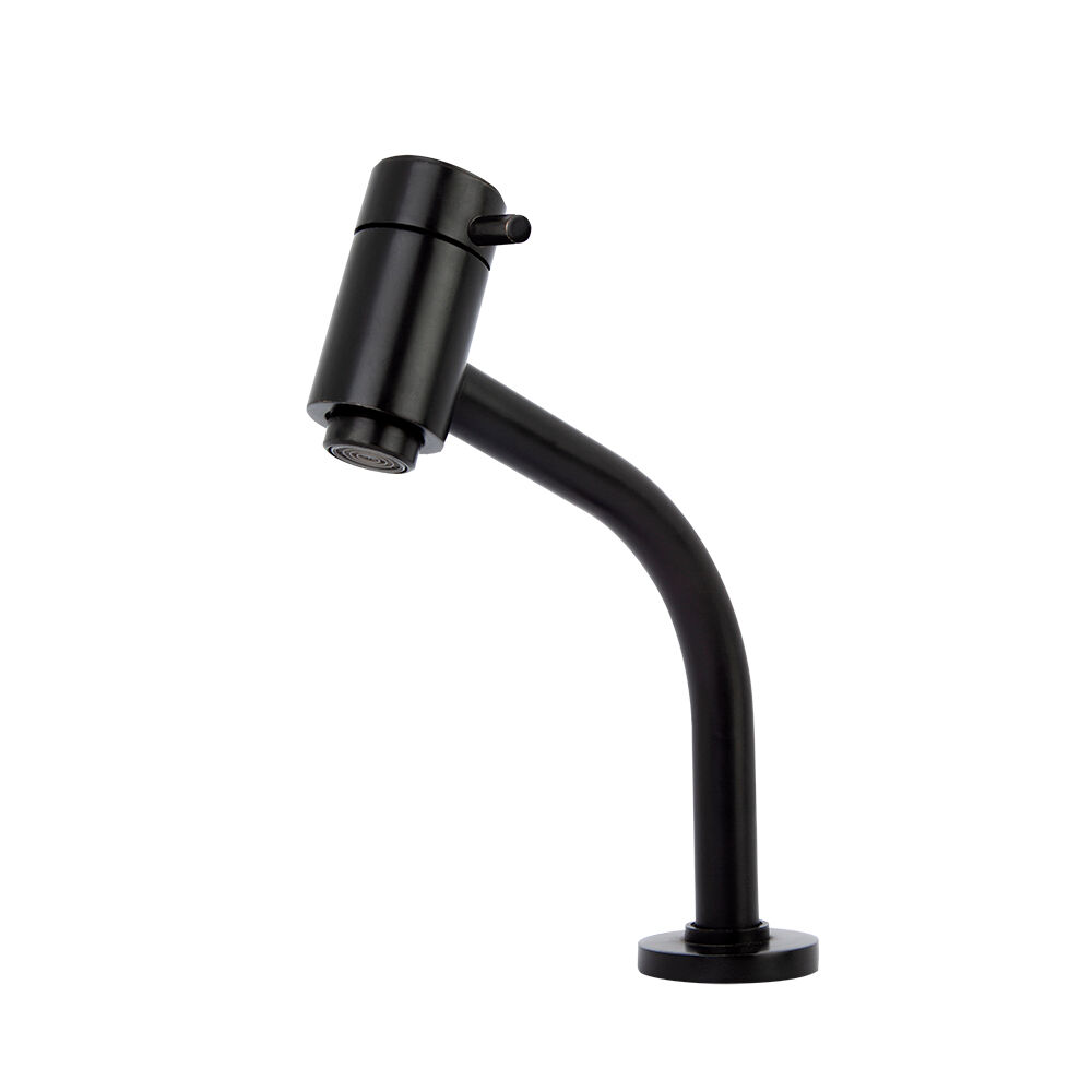 Torneira para Banheiro de Mesa Bica Média 1/2 Lyn Preto Addra