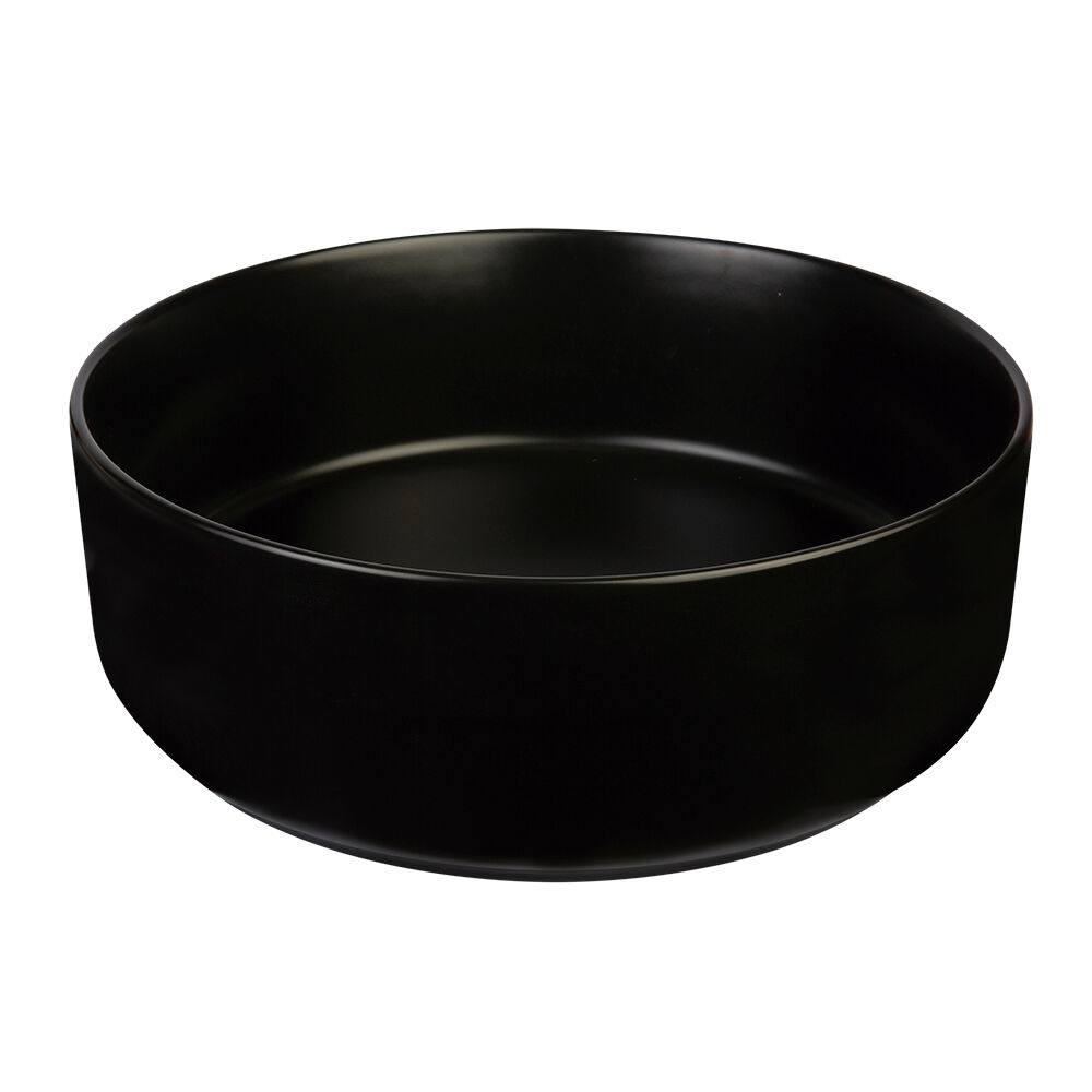 Cuba para Banheiro de Apoio Louça Redonda Preta 36cm Addra