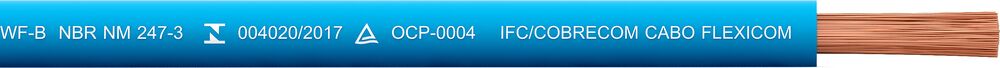 Cabo Flexivel Cobre 1,5mmx100m 450/750V Azul Cobrecom
