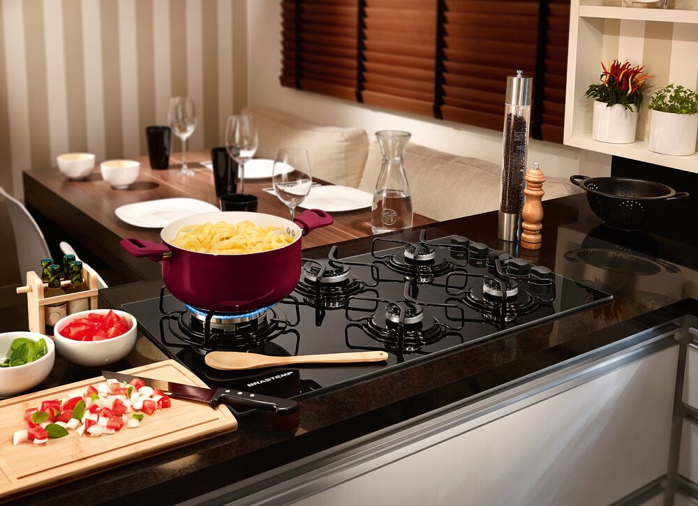 Cooktop Elétrico 5 Bocas BDD85AE Preto Brastemp
