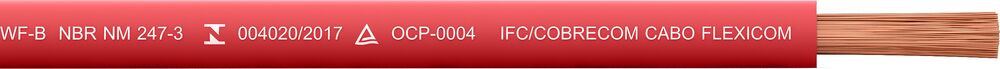 Cabo Flexivel 1,5mm 100m 450/750v Vermelho Cobre Cobrecom