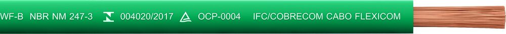 Cabo Flexivel 6mm100m 450/750v Verde Cobre Cobrecom