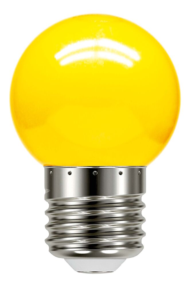 Lâmpada LED Bolinha Taschibra 1W E27 Amarela