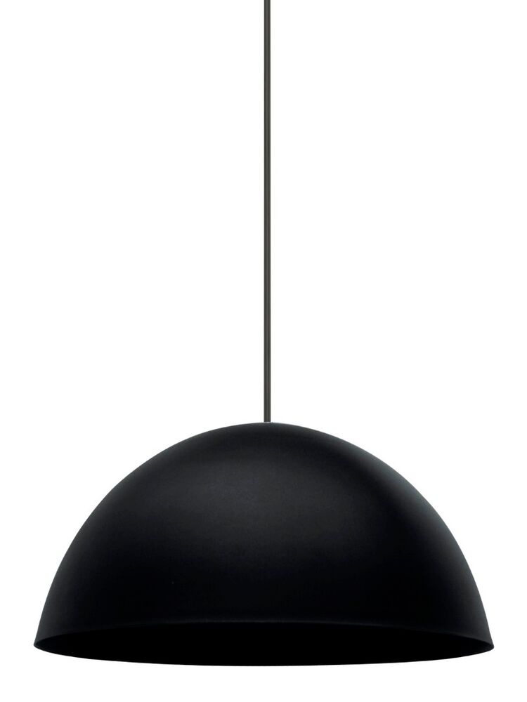 Pendente Taschibra 1Lâmpada Design TD 821F E27 Preto Fosco