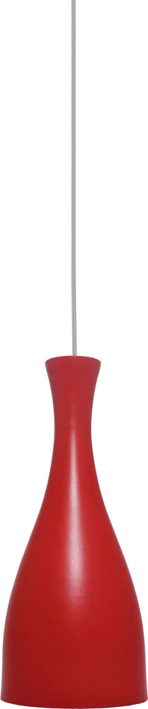 Pendente Taschibra 1 Lâmpada Design TD 1003 Vermelho Fosco
