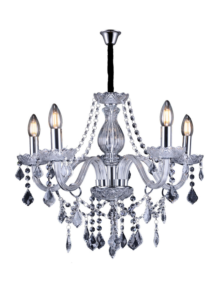 Lustre Taschibra Glam 5 Lâmpadas E14